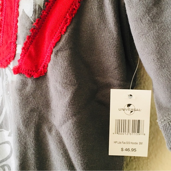 NWT Harry Potter Hooded Gryffindor Shirt - Picture 3 of 4